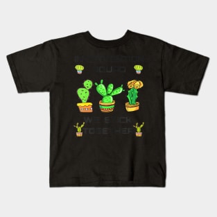 Intervention Squad We Stick Together Cactus Teacher Students Kids T-Shirt